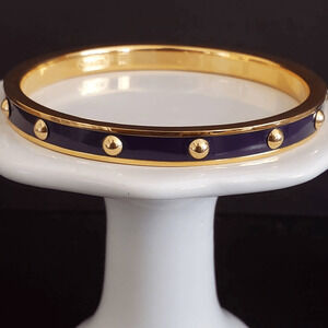 Coach Plum and Gold‎ tone Nailhead Bracelet